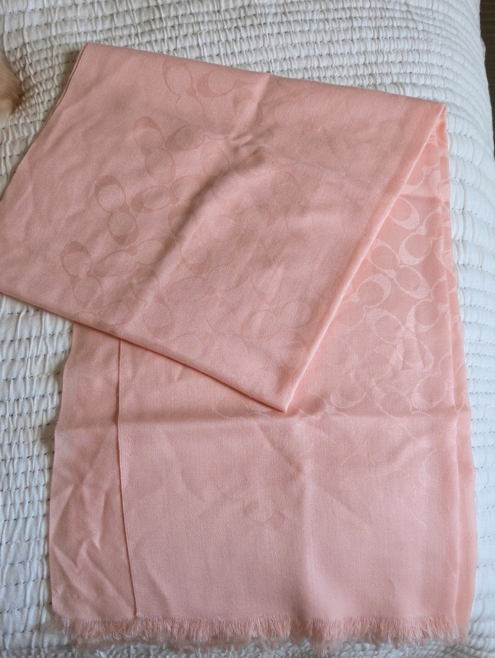 Coach Light Pink Scarf